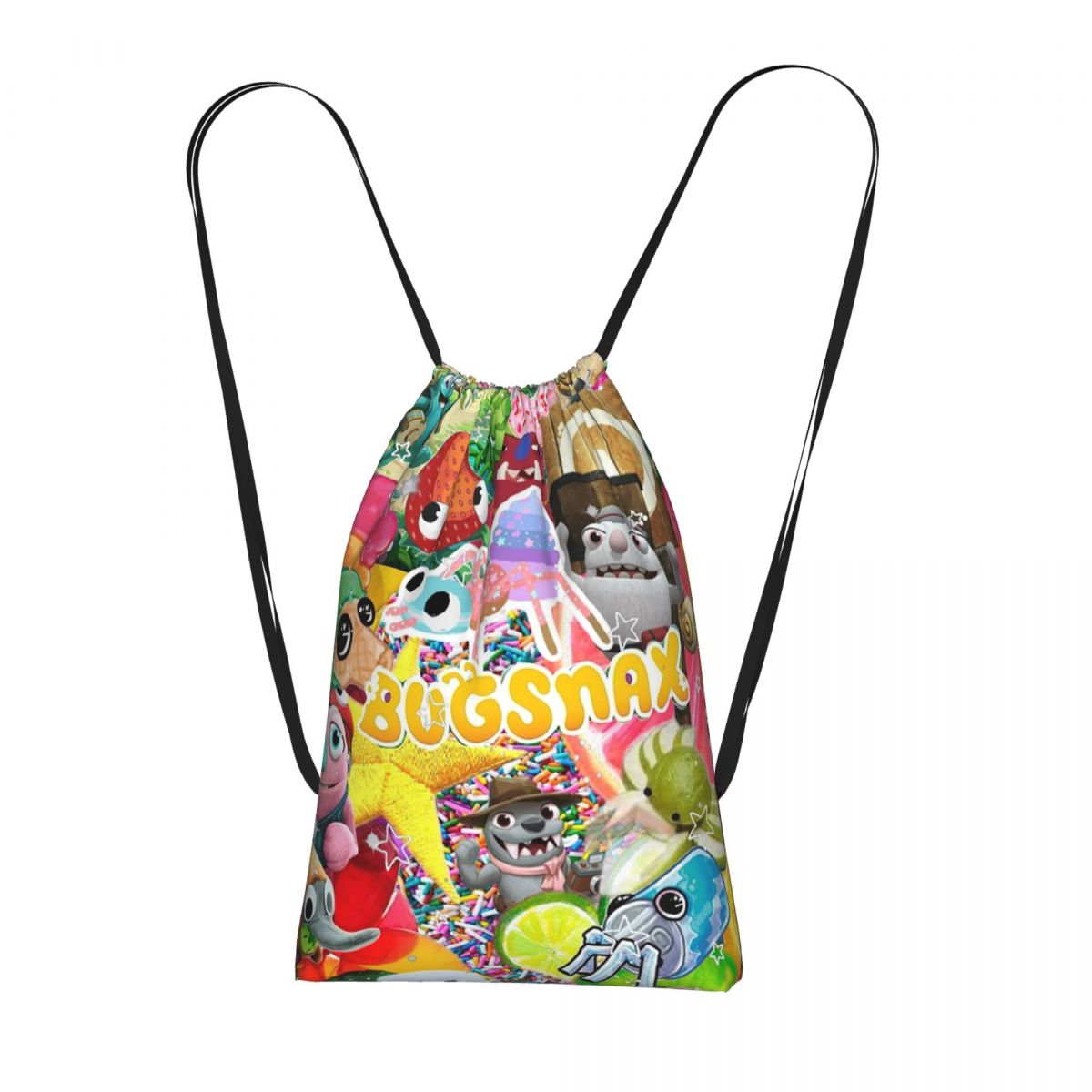 Drawstring Gym Bag - Mochila Bugsnax com Cordão para Esportes
