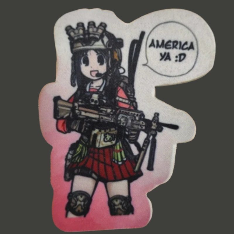 Urban Backpack Tactical - Anime menina remendo tático moral militar