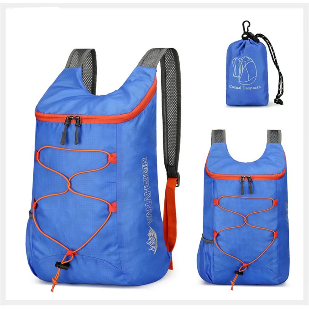 Hiking Backpack Waterproof - Mochila esportiva dobrável, tecido de nylon