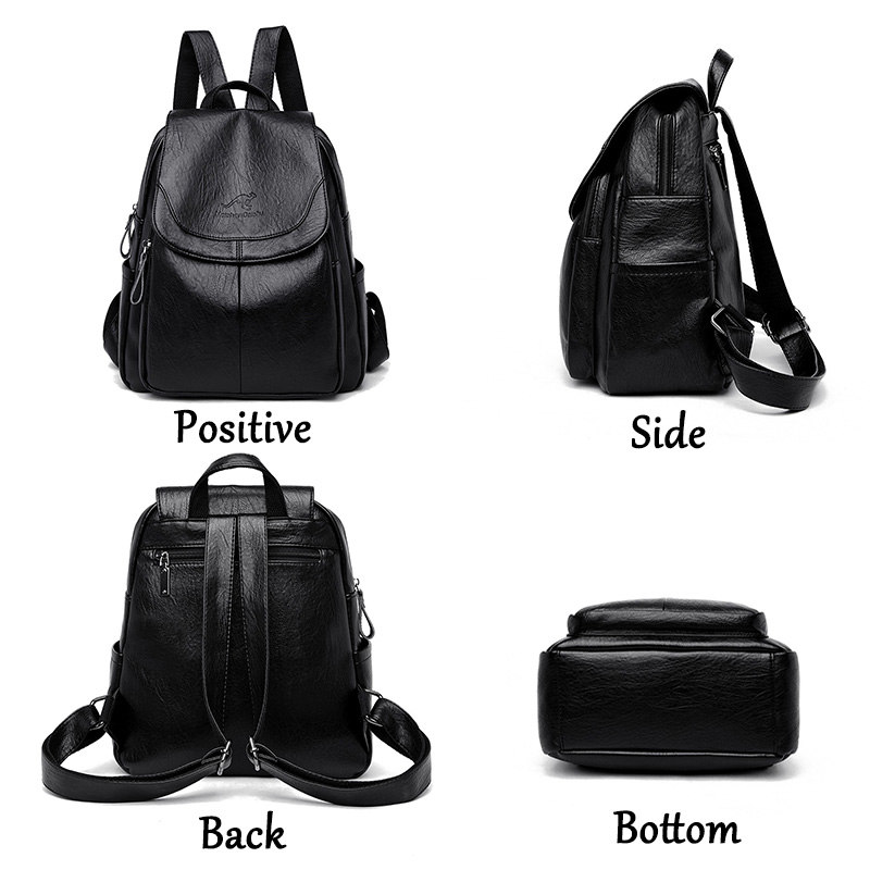 9 cores mulheres mochilas de c - Leather Backpack Vintage avaliação e preço